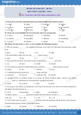 Tổng hợp 5 đề thi giữa học kì 2 Tiếng Anh 9 mới có đáp án